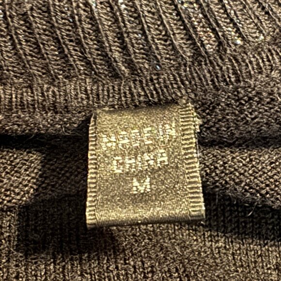 Pamela Dennis Private Client Group Silk & Cashmere V-neck Black Sweater Size M - Picture 5 of 9